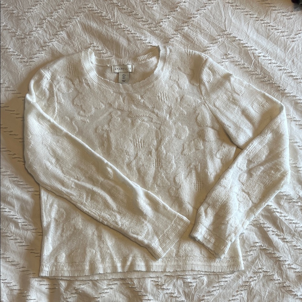 Amaryllis Cream Crew Neck Sweater